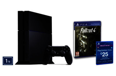 PS4 1TB Black Console, Fallout 4, 